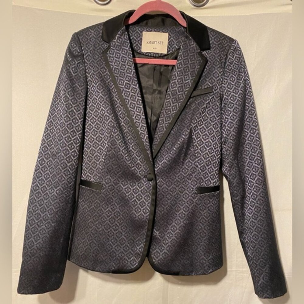 Smart Set Brocade Tuxedo Blazer  Medium